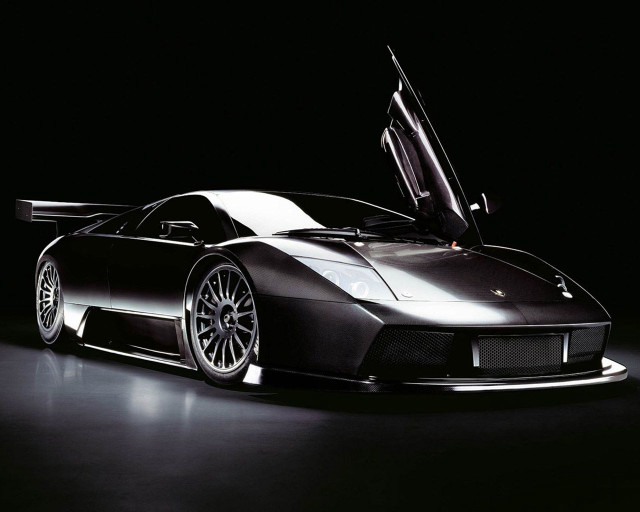 Black sports car open dark #2 free wallpaper - medium preview image