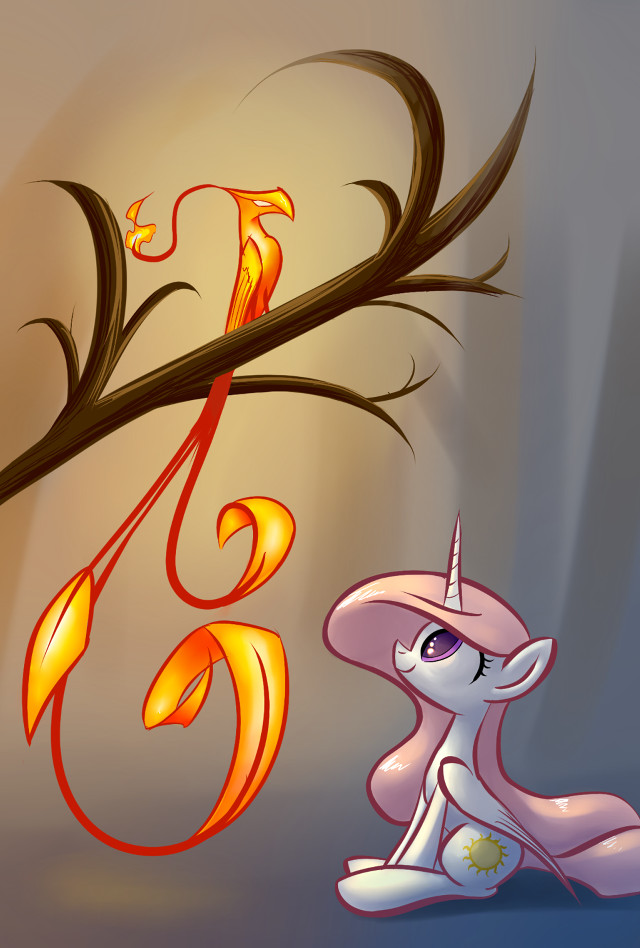 Cartoon little pony tree branch free wallpaper - medium preview image
