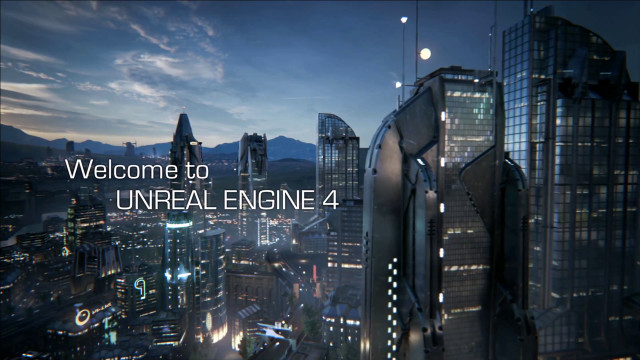 Cityscape welcome unreal engine skyscraper free wallpaper - medium preview image
