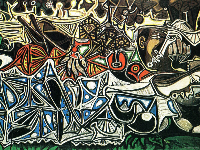 Colorful graffiti wall art grass free wallpaper - medium preview image