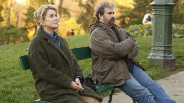 Man woman bench park impressionist free wallpaper - medium preview image
