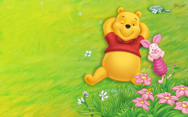 Winnie the pooh piglet field free wallpaper - medium preview image