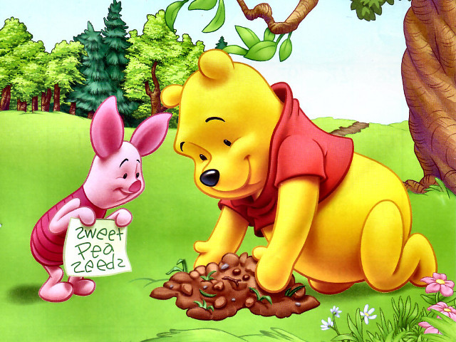 Pooh piglet ecological cute funny free wallpaper - medium preview image