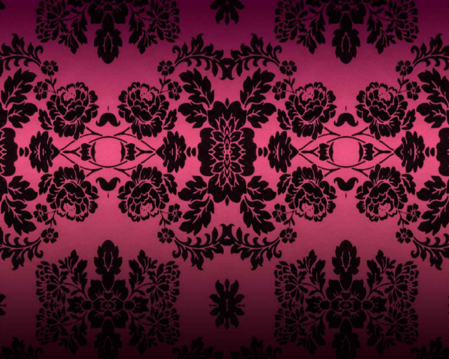 Pink black floral stripe wallpaper free wallpaper - medium preview image