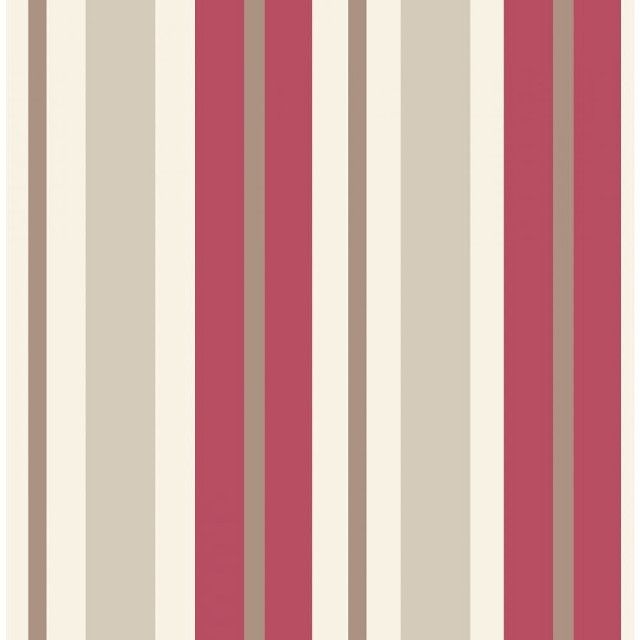 Striped wallpaper red beige white free wallpaper - medium preview image