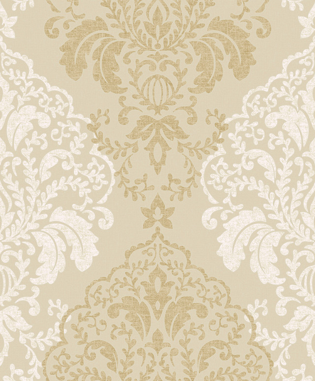 Beige white wallpaper floral design #4 free wallpaper - medium preview image