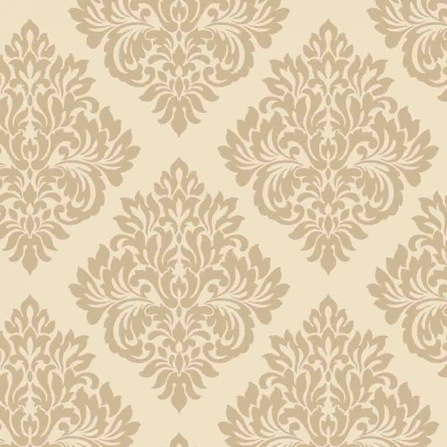 Beige white wallpaper floral design #5 free wallpaper - medium preview image