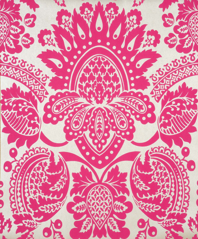 Pink white wallpaper large flower free wallpaper - medium preview image