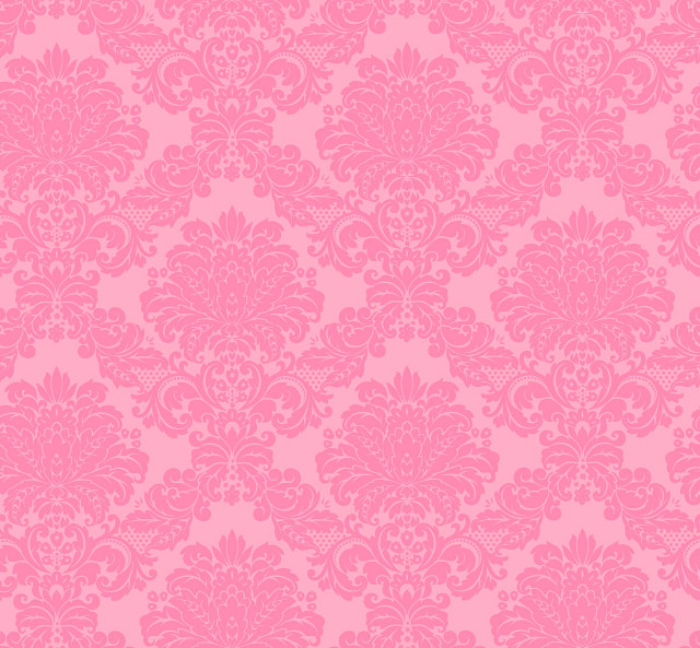 Pink wallpaper flower leaf pattern free wallpaper - medium preview image