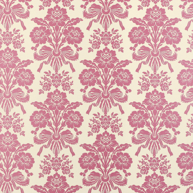 Pink white wallpaper flower pattern free wallpaper - medium preview image