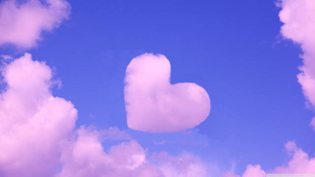 Heart shaped cloud blue sky #11 free wallpaper - medium preview image
