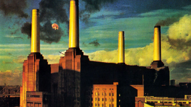 Factory smokestacks bird flying sky #3 free wallpaper - medium preview image