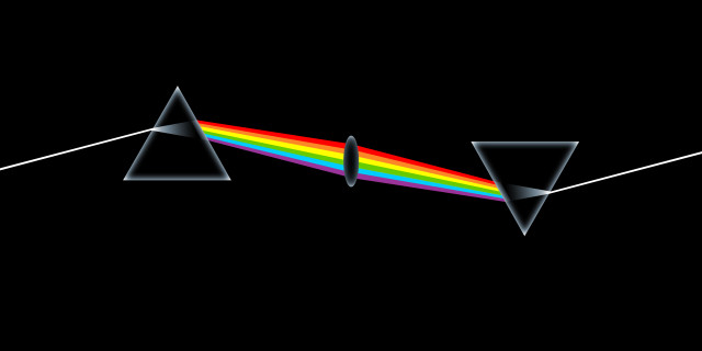 Dark side moon rainbow white #3 free wallpaper - medium preview image