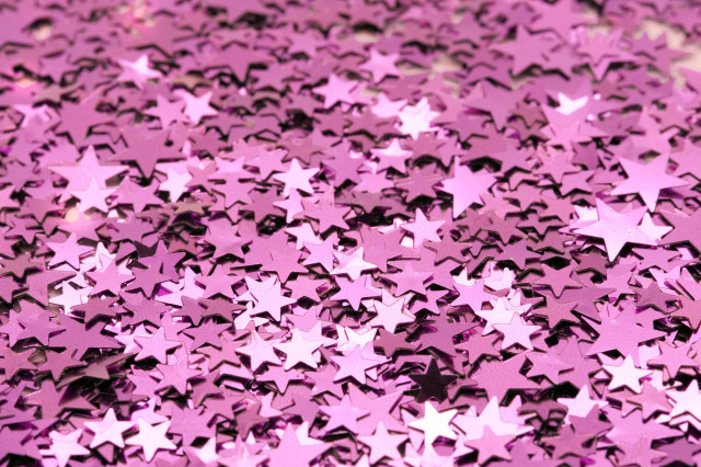 Pink background stars different sizes free wallpaper - medium preview image