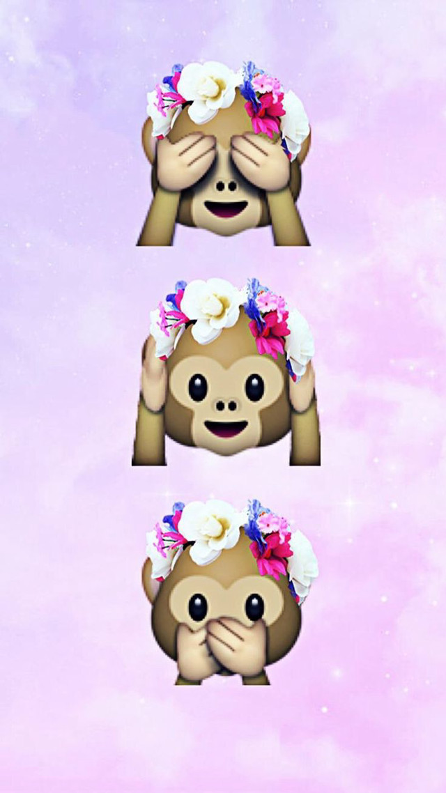 Monkey flowers hair pink background free wallpaper - medium preview image