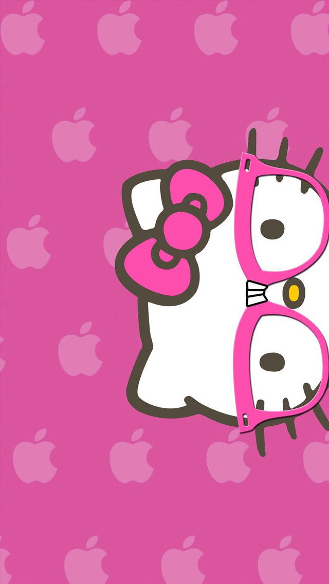 Hello kitty wallpaper face side free wallpaper - medium preview image