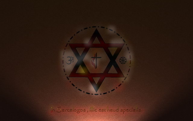 Star of david cross light free wallpaper - medium preview image