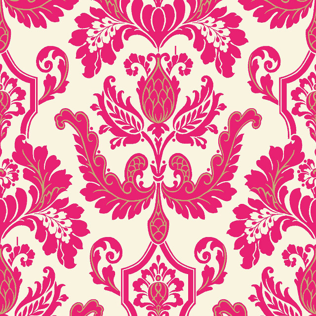 Pink white floral wallpaper design #4 free wallpaper - medium preview image