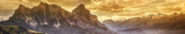 Mountain range cloudy sky beach free wallpaper - medium preview image