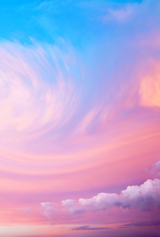 Plane flying sky pink blue #2 free wallpaper - medium preview image