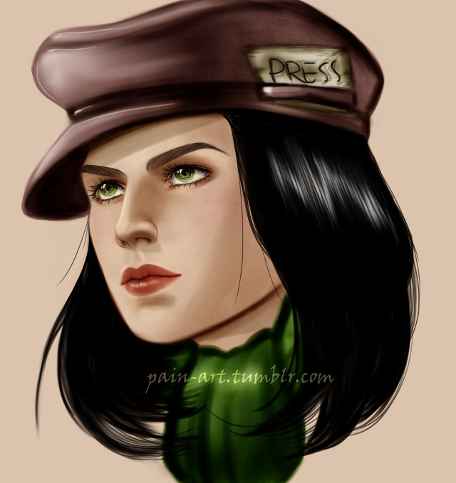 Woman hat scarf green nameplate free wallpaper - medium preview image