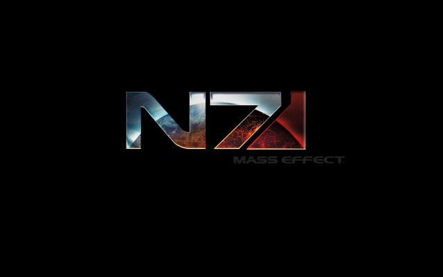 Mass effect black background red free wallpaper - medium preview image