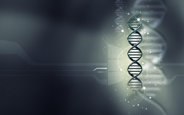 Dna double strand dark background #2 free wallpaper - medium preview image