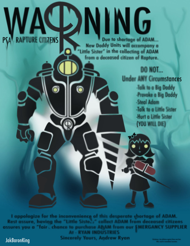 Cartoon character movie poster warning free wallpaper - medium preview image