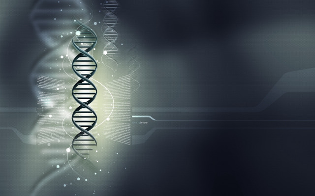 Dna double strand dark background #3 free wallpaper - medium preview image