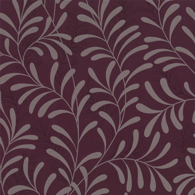 Purple white wallpaper leaf pattern free wallpaper - medium preview image