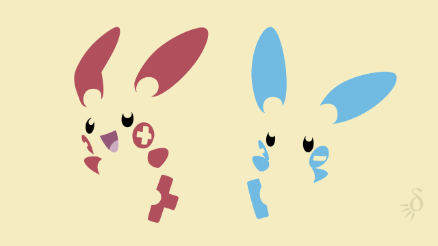 Cartoon rabbits different colors shapes free wallpaper - medium preview image