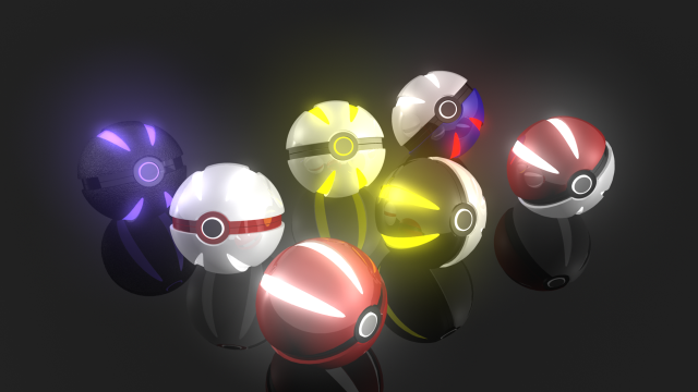 Colorful lights dark room raytraced free wallpaper - medium preview image