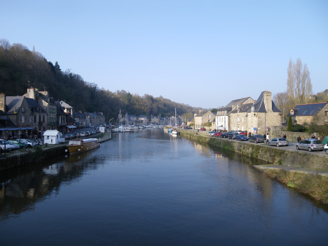 River small town bridge cars free wallpaper - medium preview image