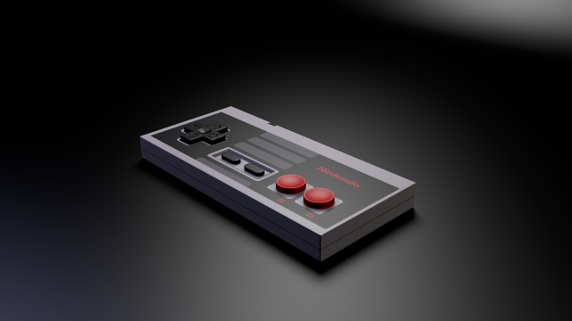 Nintendo controller black surface red free wallpaper - medium preview image
