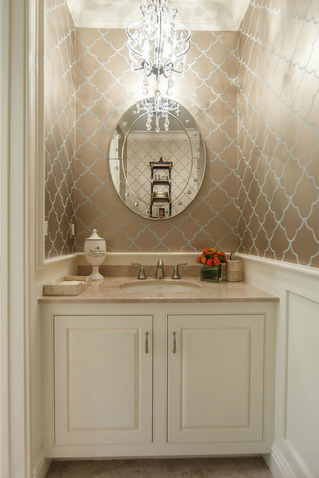 Bathroom vanity mirror chandelier white free wallpaper - medium preview image
