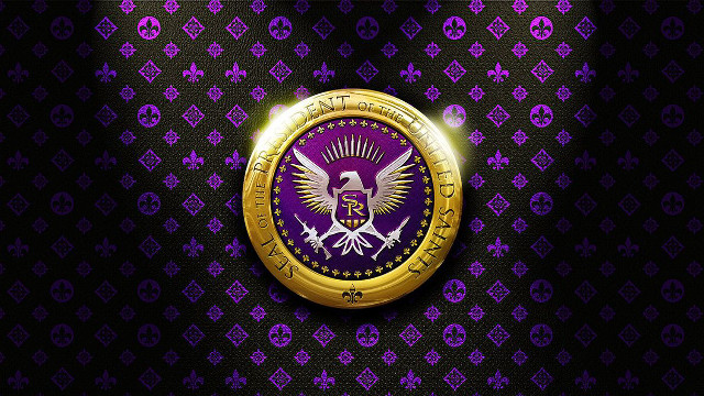 Purple gold emblem skulls black free wallpaper - medium preview image