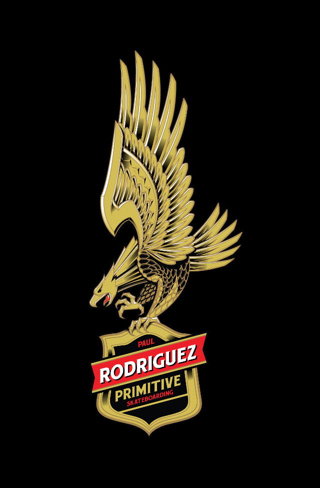 Golden eagle emblem black background free wallpaper - medium preview image