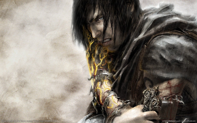Man sword hood face mystery free wallpaper - medium preview image
