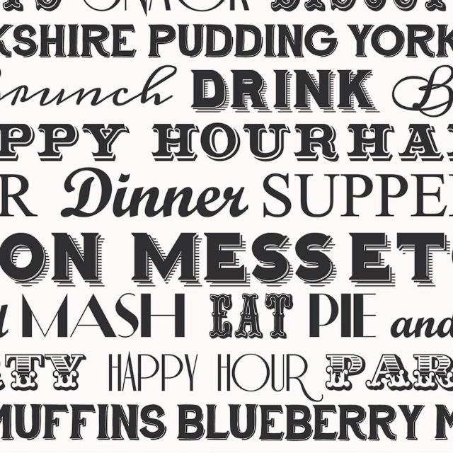 Black white typography multilingual words free wallpaper - medium preview image