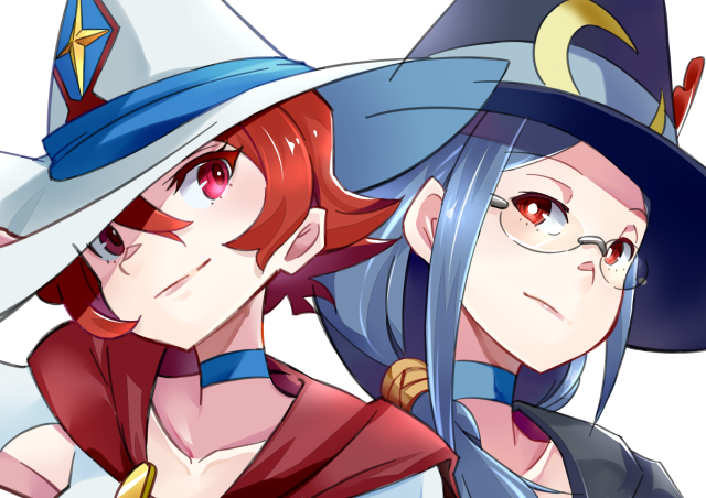 Anime characters hats glasses duo free wallpaper - medium preview image