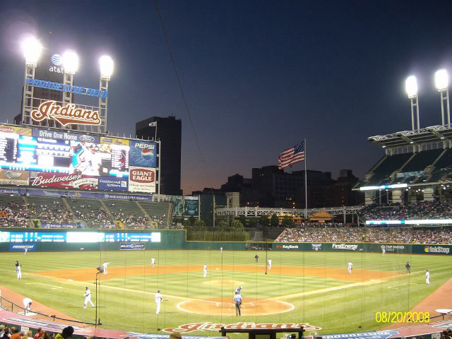 Baseball game night stadium crowd #2 free wallpaper - medium preview image