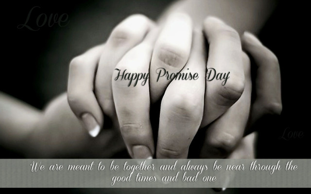 Hands holding happy promise day free wallpaper - medium preview image