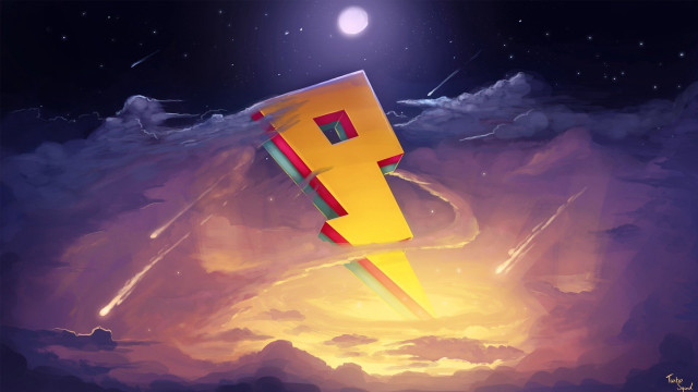 Cartoon character flying rocket background free wallpaper - medium preview image
