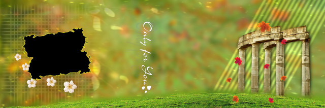 Green field wooden structure flowers free wallpaper - medium preview image