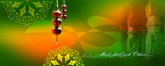 Colorful background hanging ornaments green free wallpaper - medium preview image