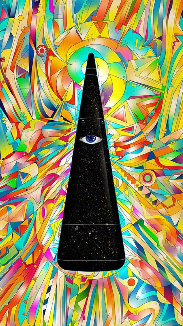 Psychedelic pyramid eye center image free wallpaper - medium preview image