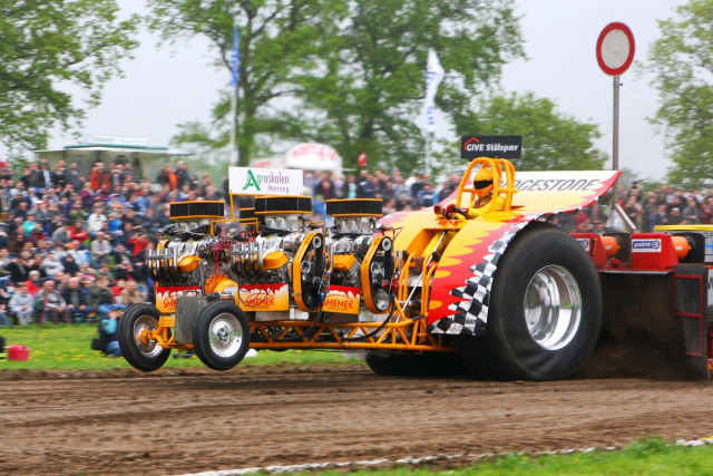 Monster truck track crowd stands free wallpaper - medium preview image