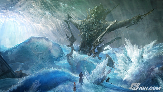 Man monster storm ocean boat free wallpaper - medium preview image