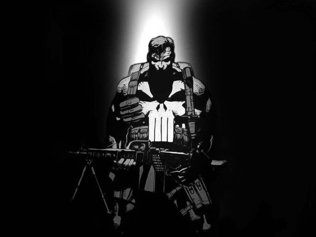 Man gun skull chair light free wallpaper - medium preview image