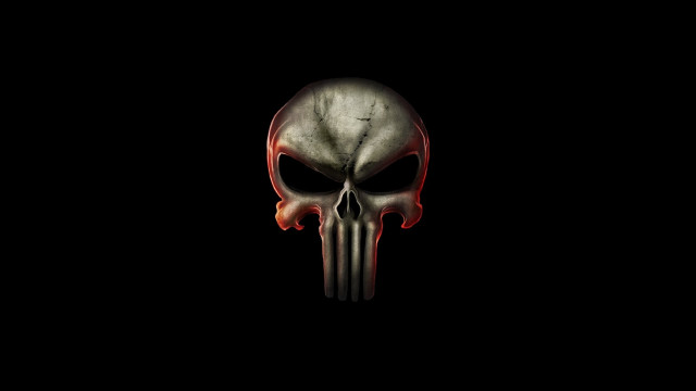 Skull red eyes black background free wallpaper - medium preview image